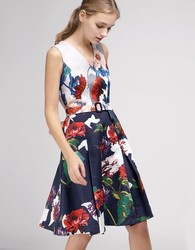 Floral A-Line Dress